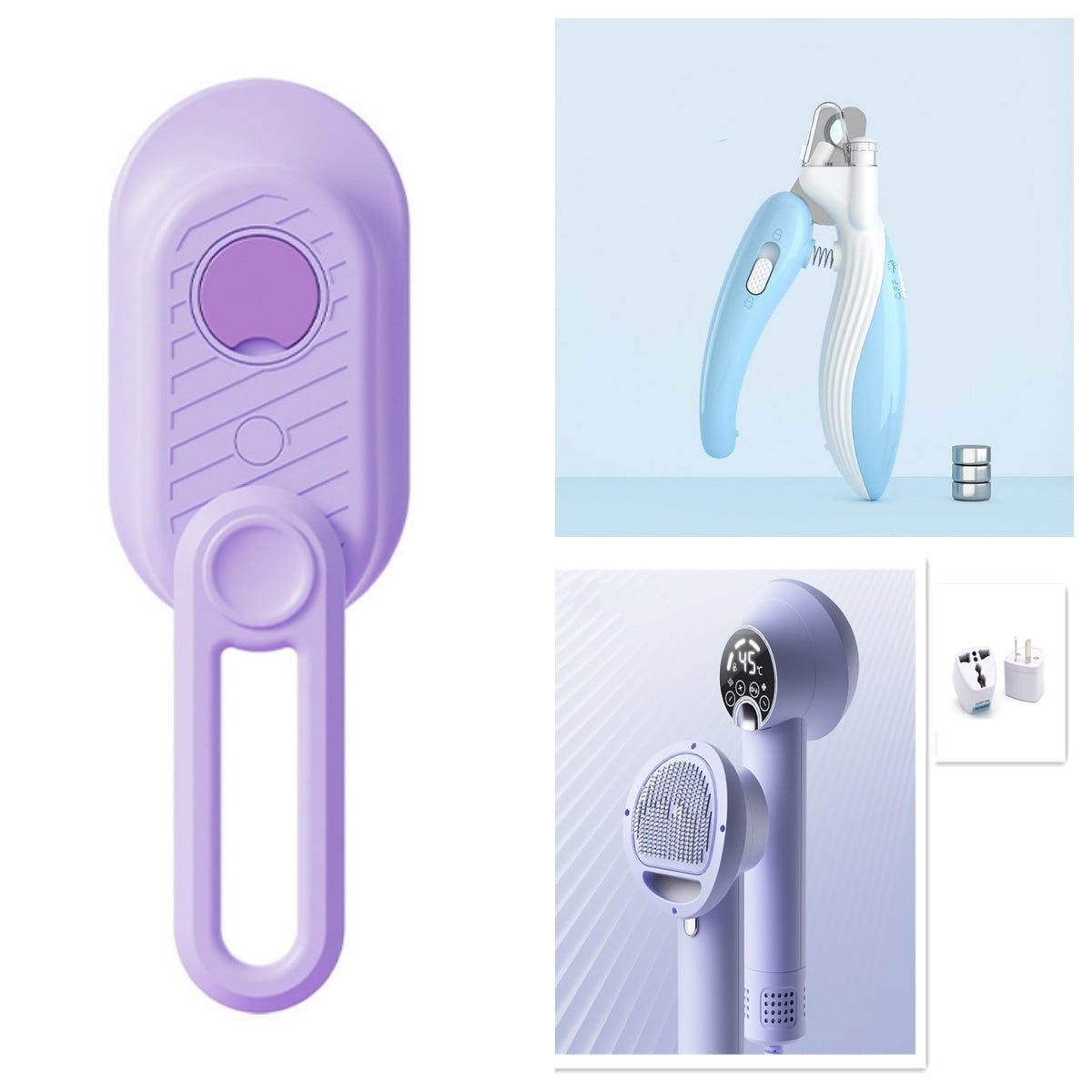 Cortauñas Profesional para Mascotas con Luz LED